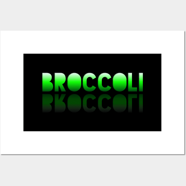 Broccoli - Healthy Lifestyle - Foodie Food Lover - Graphic Typography Wall Art by MaystarUniverse